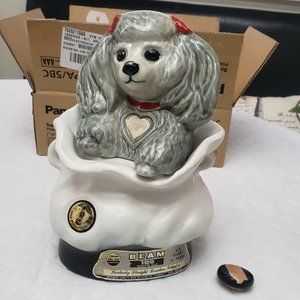 Vintage Jim Beam Decanter Poodle (empty)